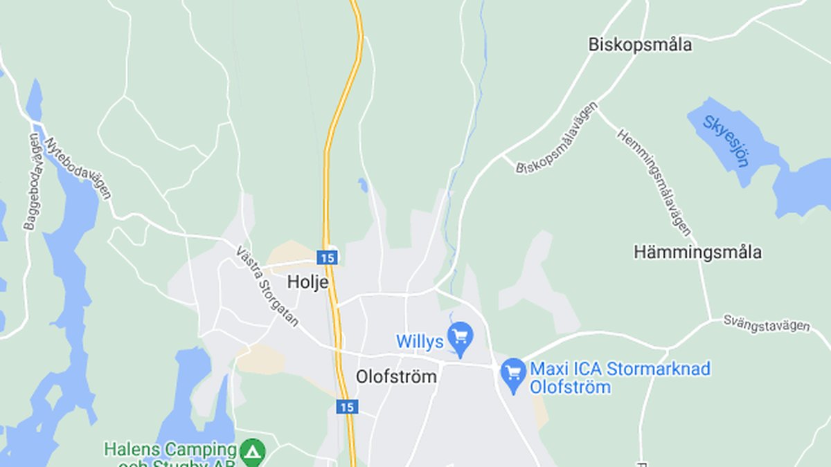 Google maps, Olofström