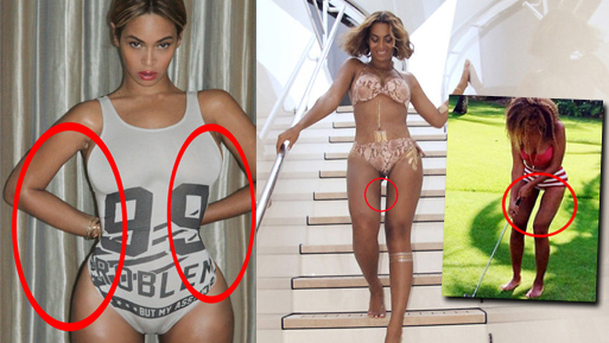 Beyoncé retuscherar ofta sina bilder. 