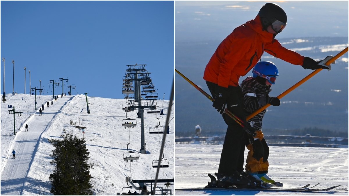 Sportlovet bjuder på både snöfall och minusgrader på skidorterna.