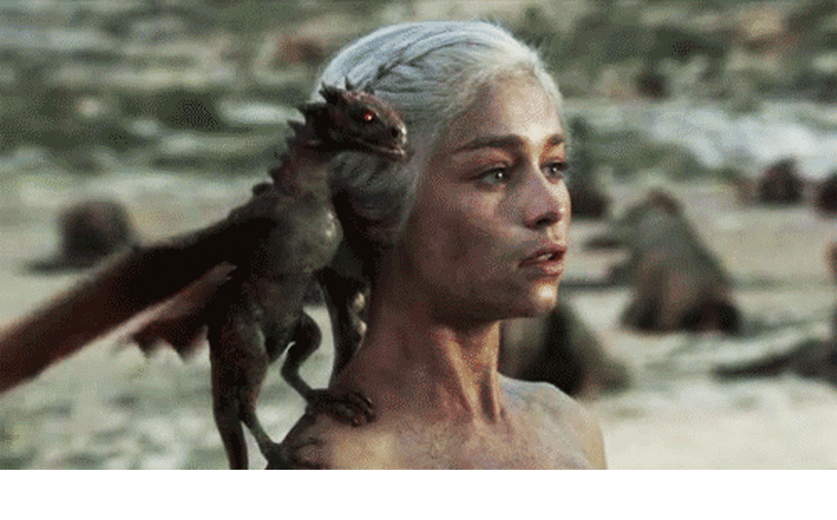 Daenerys Targaryen i Game of Thrones. 