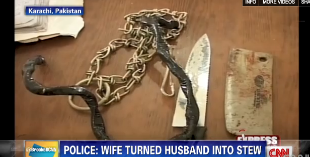 De här knivarna misstänks kvinnan ha använt sig av.