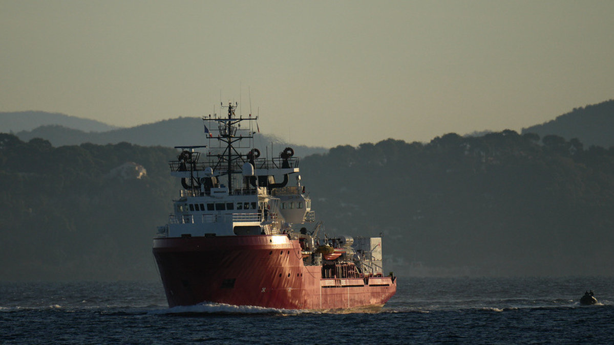 Fartyget Ocean Viking trafikerar centrala Medelhavet. Arkivbild.