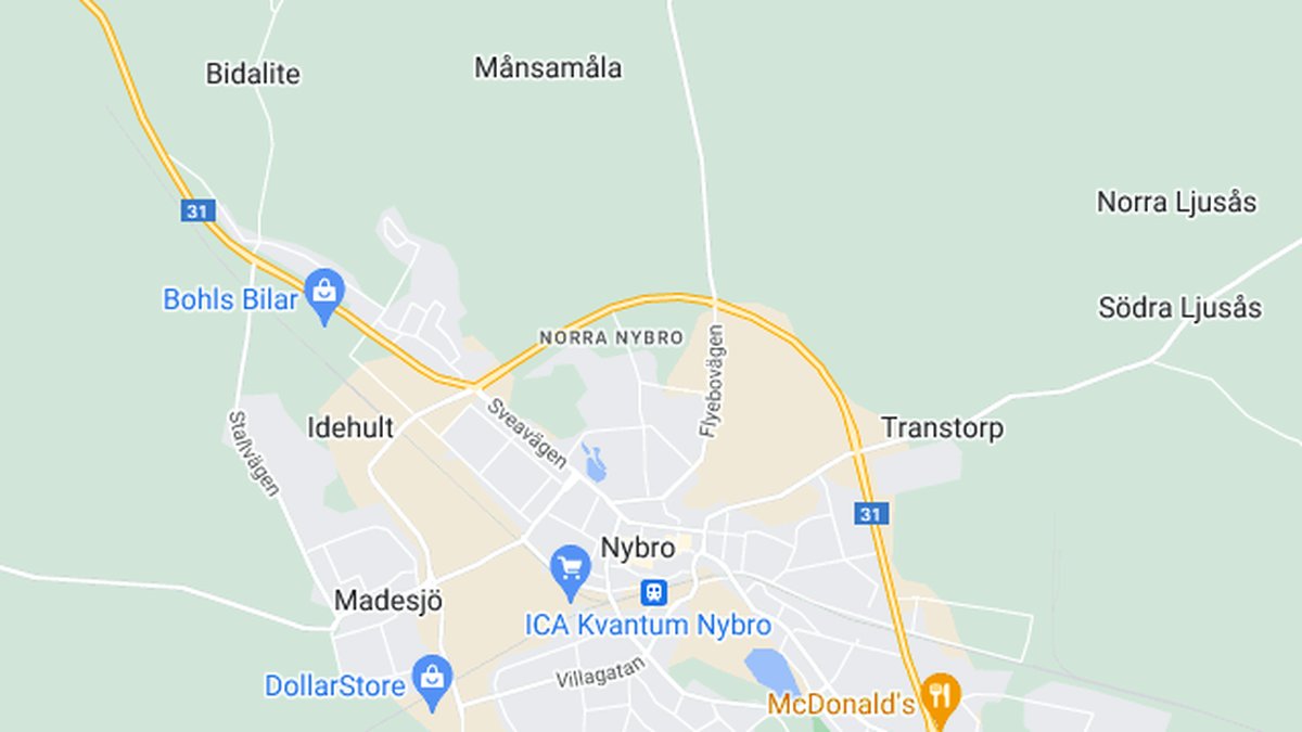 Google maps, Nybro