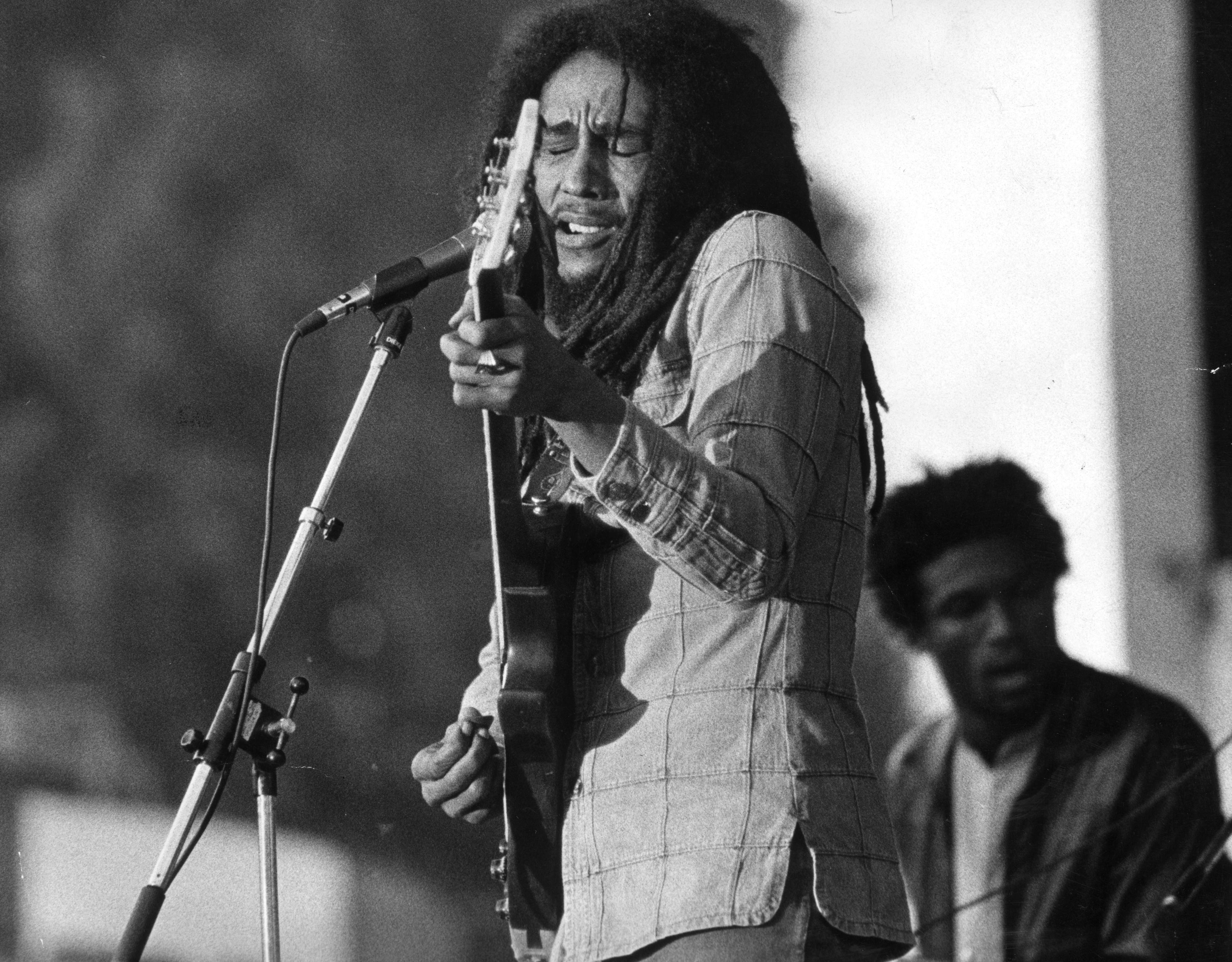 Bob Marley under en legendarisk spelning på Gröna Lund 1978.