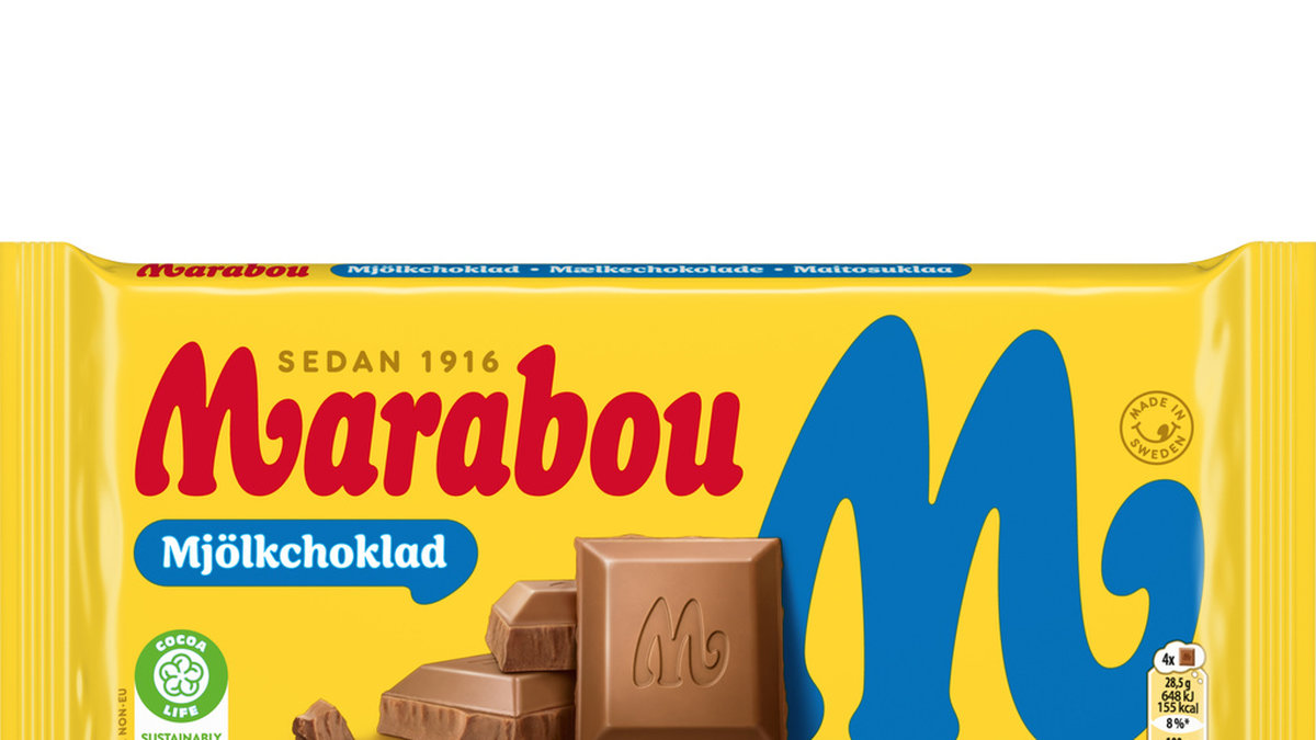 Marabou mjölkchoklad återkallas. Pressbild.