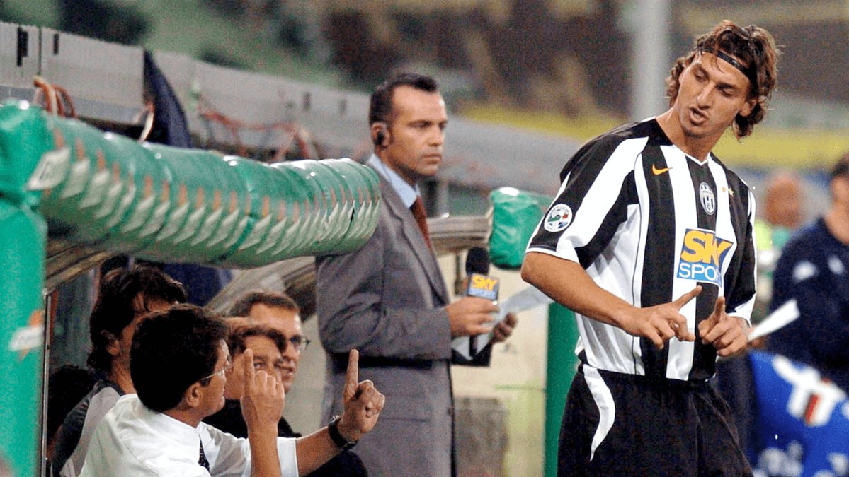 Sen gick han till den gamla damen, Juventus. Här snackar han lite med Fabio Capello. 