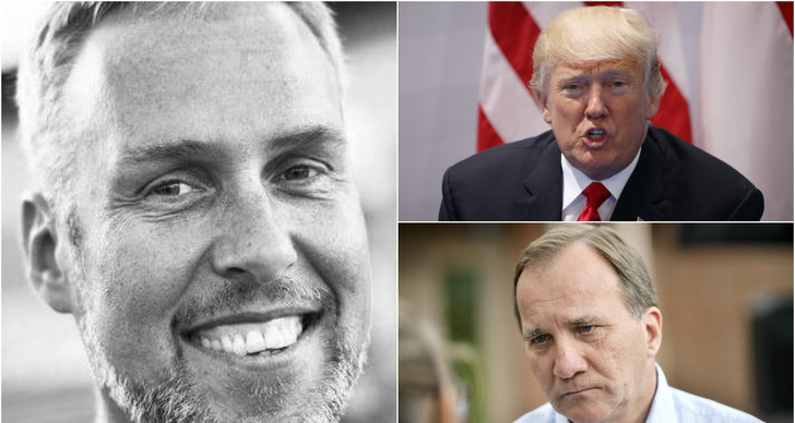Johan Öberg, Donald Trump, Stefan Löfven, Fake news, Debatt