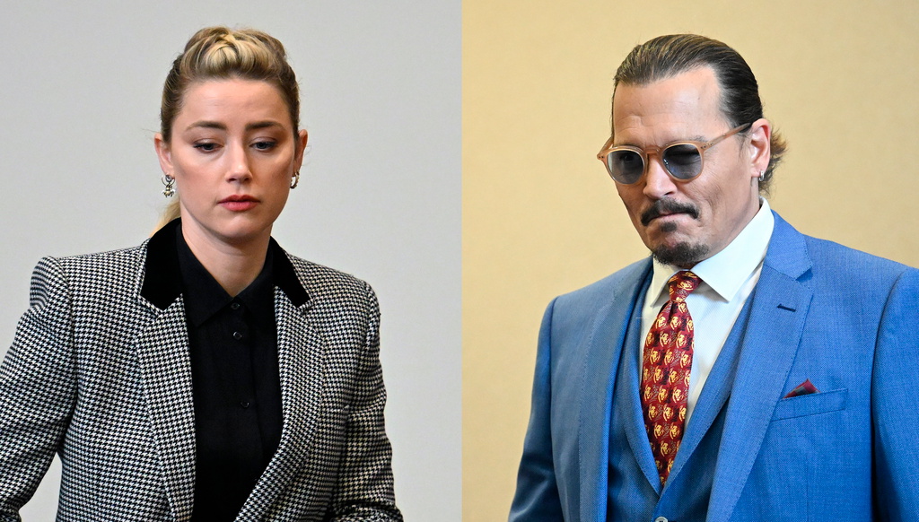 I dag väntas rättegången mellan Amber Heard och Johnny Depp avslutas. Arkivbilder.