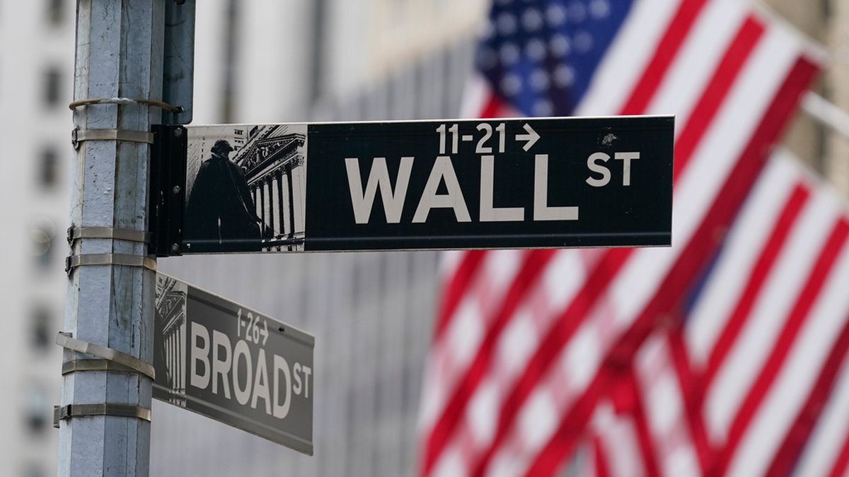 På Wall Street speglas marknadernas oro för recession. Arkivbild.