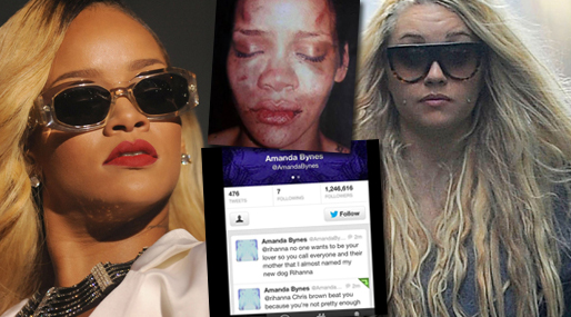 Amanda Bynes gick även till attack mot Rihanna på Twitter. Amanda Bynes gick även till attack mot Rihanna på Twitter.