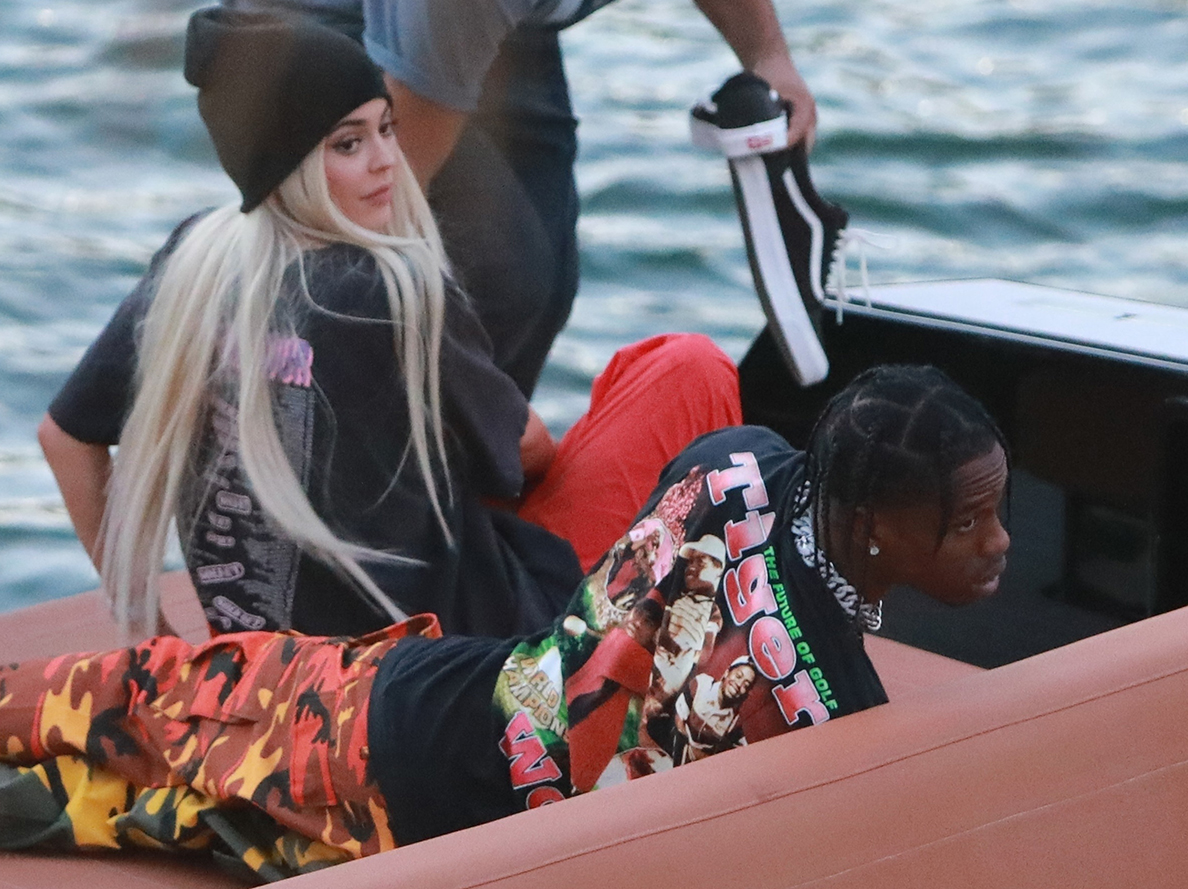 Kylie Jenner och Travis Scott. Kylie Jenner och Travis Scott.