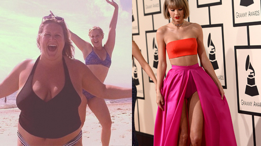 Taylor Swift, Body shaming, Thigh Gap, Amy Schumer, instagram