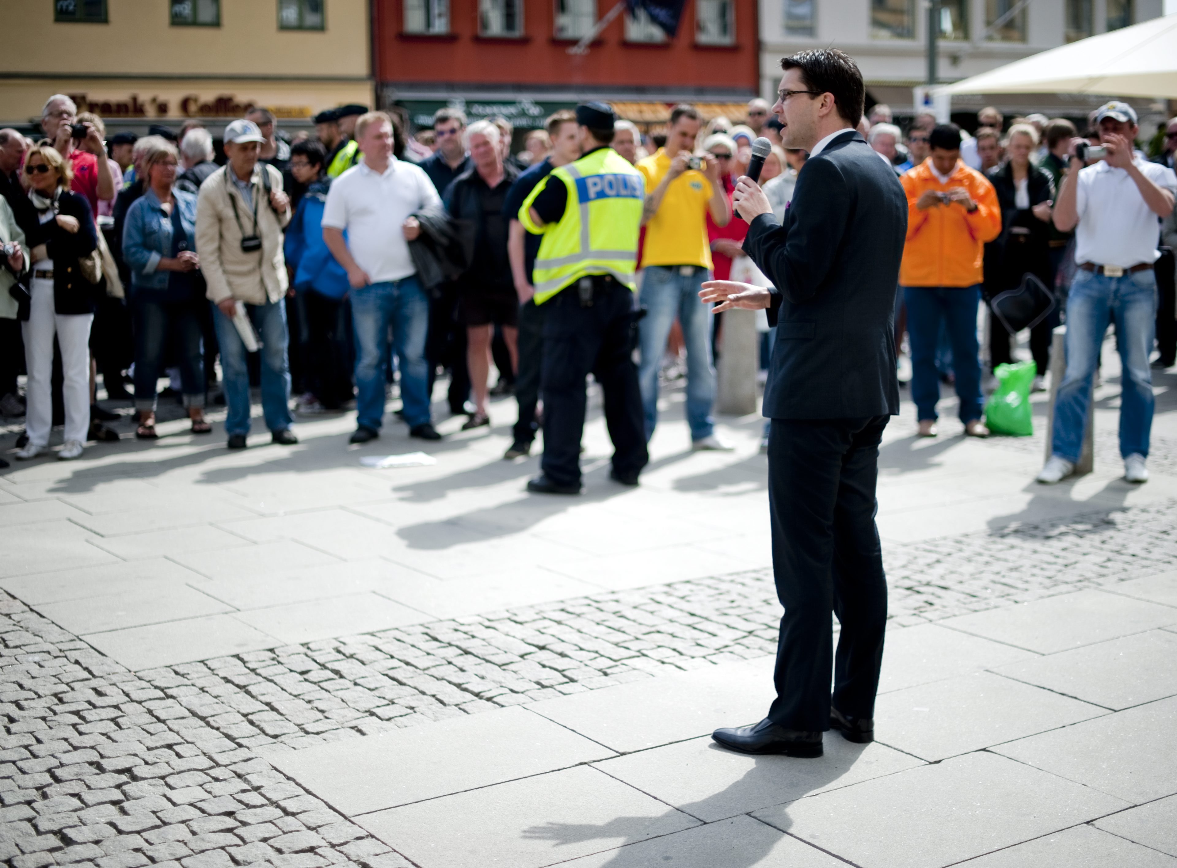 Sd:s Jimmie Åkesson besökte flera gånger Göteborg inför omvalet. Hans parti gjorde ett succéval.