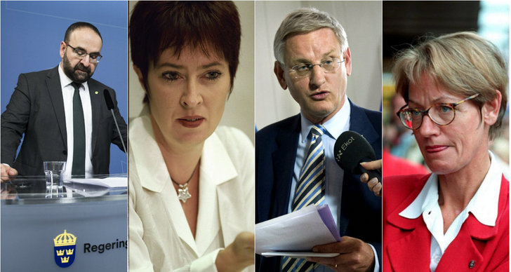 Carl Bildt, Politik, Tobleroneaffären, Mona Sahlin, Aida Hadzialic, Philip Botström