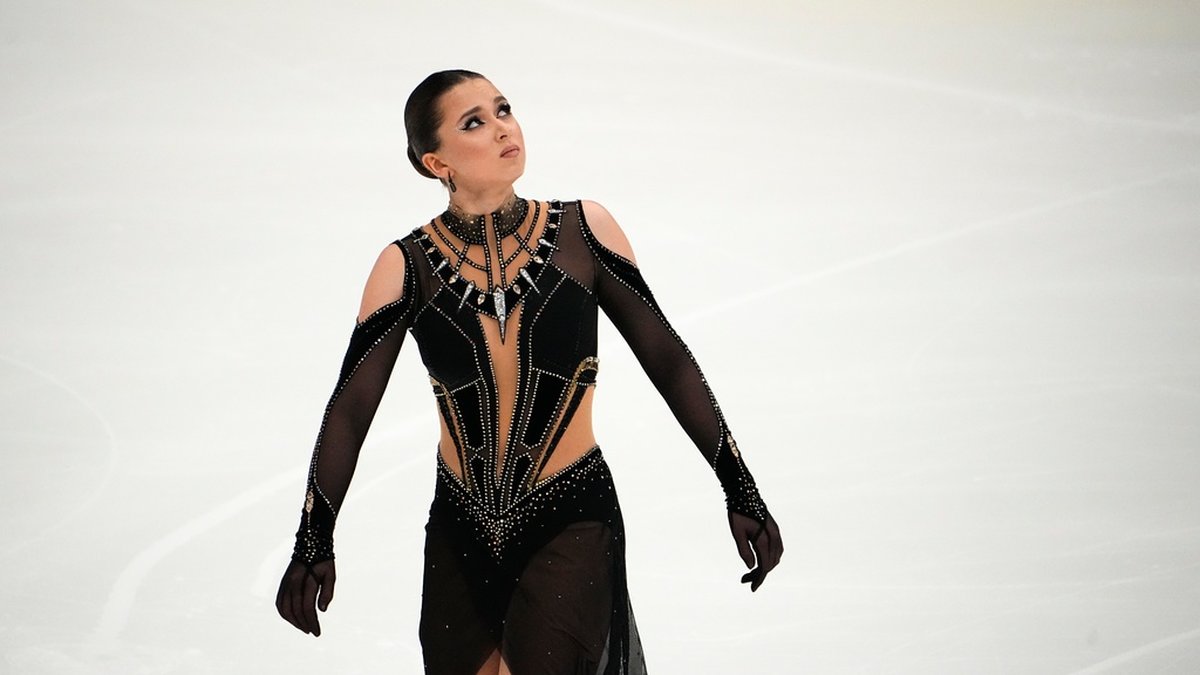 Kamila Valieva under en tävling förra året. Arkivbild.
