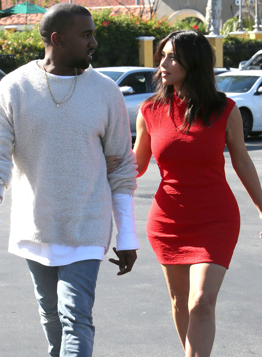 Kim och Kanye hade en heldag med lunch och bio. Kim och Kanye hade en heldag med lunch och bio.