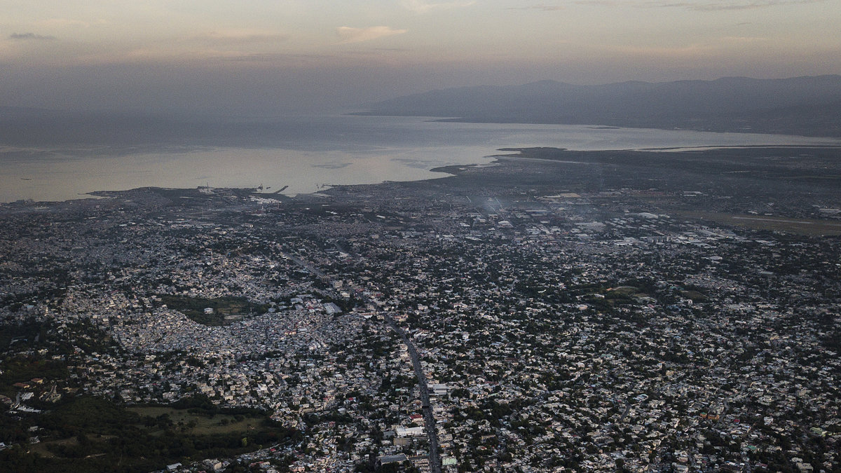Jordbävning Haiti. 