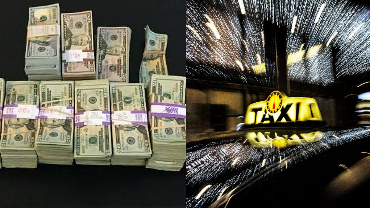 En taxichaufför i Boston hittade 1,6 miljoner kronor i baksätet. 