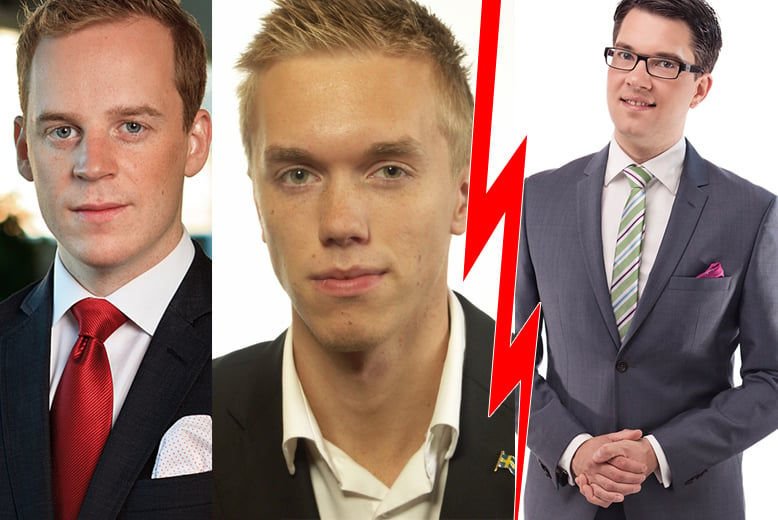 Sverigedemokraterna, William Hahne, Jimmie Åkesson, Gustav Kasselstrand