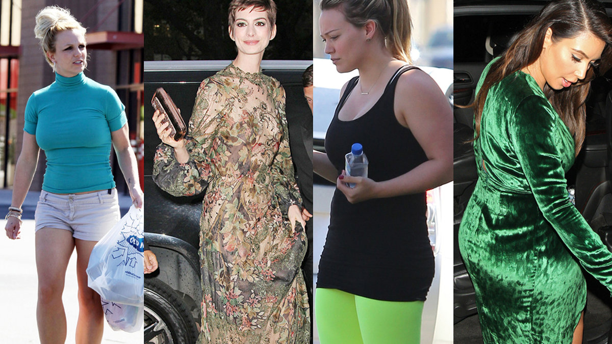 Britney Spears, Anne Hathaway, Hilary Duff och Kim Kardashian har en sak gemensamt – de platsar alla på listan över veckans sämst klädda kändisar. 