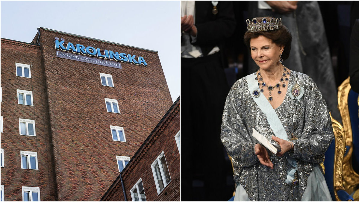 Drottning Silvia fördes till Karolinska universitetssjukhuset i fredags.  