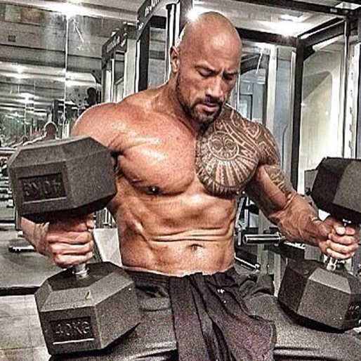 The Rock ligger inte på latsidan när det kommer till gymmandet. The Rock ligger inte på latsidan när det kommer till gymmandet.