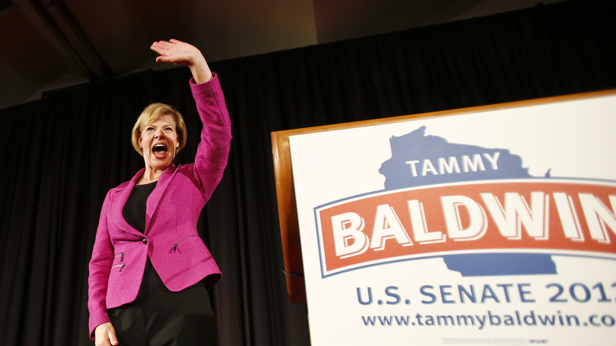 Tammy Baldwin - USA:s första öppet homosexuella senator.