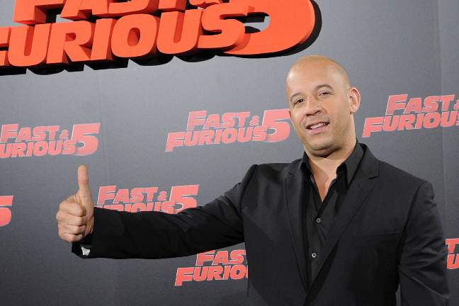 Vin Diesel, nog mest känd för sin roll som Dominic Toretto i "The Fast and the Furiuos" filmerna.