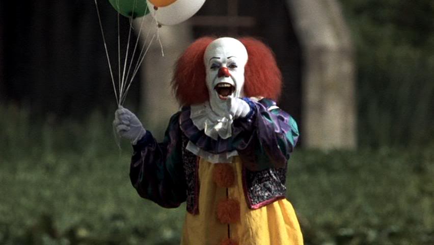 Clownen ur filmen "Det", baserad på Stephen Kings roman med samma namn.