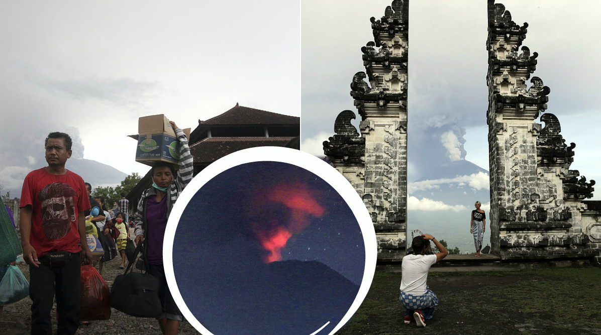 Gunung Agung vulkan Indonesien utbrott