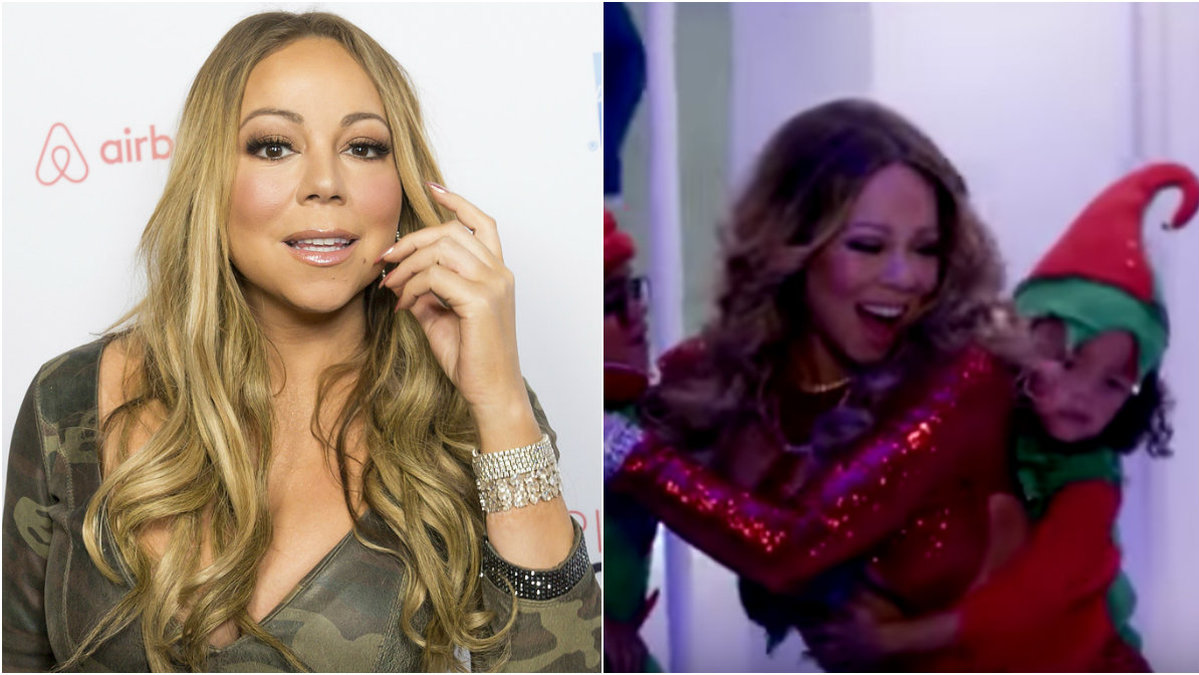 Mariah Carey chockar fansen med sin musikvideo till nya jullåten. 