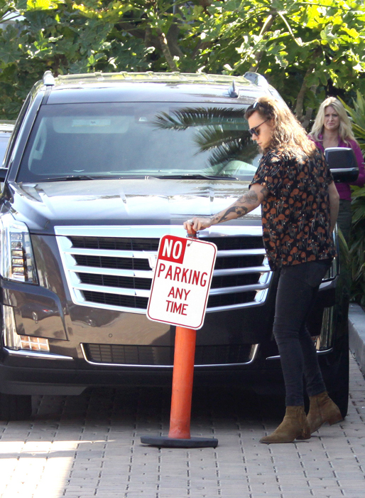 Harry Styles parkerar lite som han vill... Harry Styles parkerar lite som han vill...