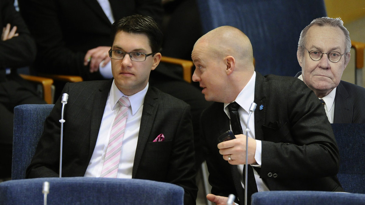 Riksdagsledamoten Stellan Bojerud (infälld till höger) är i blåsväder. Obs! Montage.