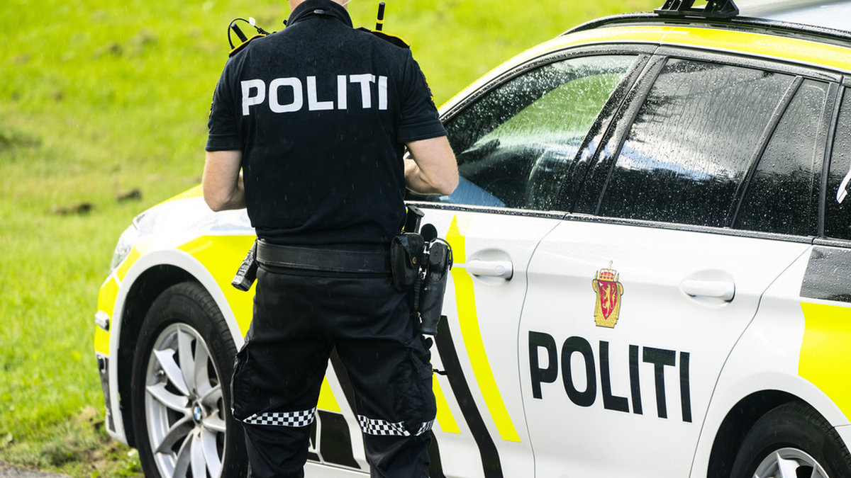 Norsk polis jagar en dubbelmördare som har rymt. Arkivbild.