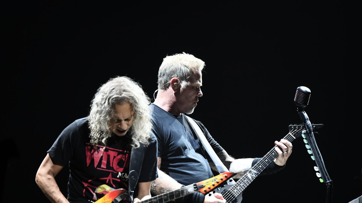 Lyssningarna på Metallica har ökat markant efter 'Stranger things'. Arkivbild.