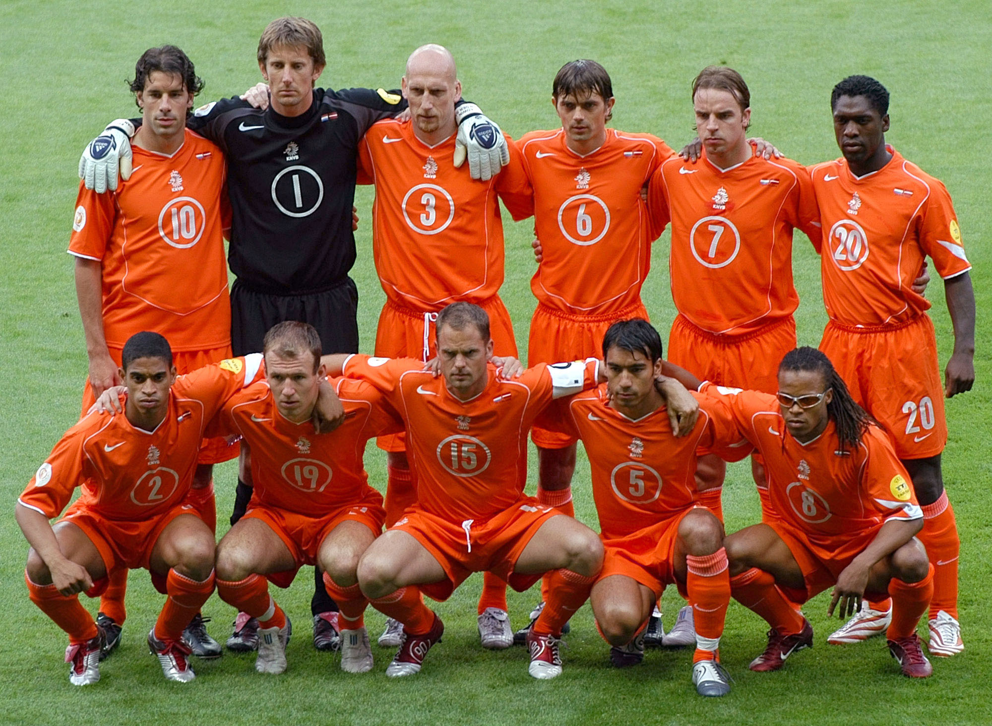 Seedorf spelade tre EM-slutspel för Holland: 1996, 2000 och 2004 (bilden).