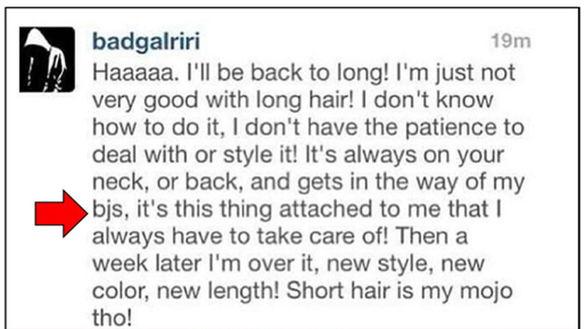 På Instagram förklarade hon varför hon gillar att ha kort hår. 