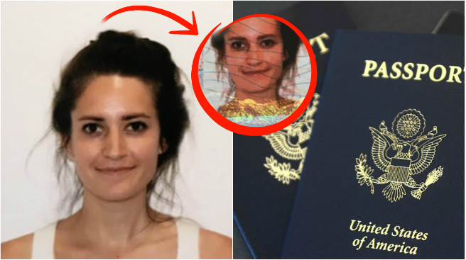 När kvinnan fick hem sitt pass så var det något som inte riktigt stämde...