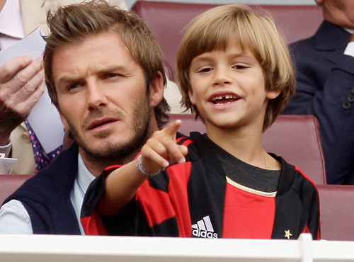 Beckham under gårdagens match.