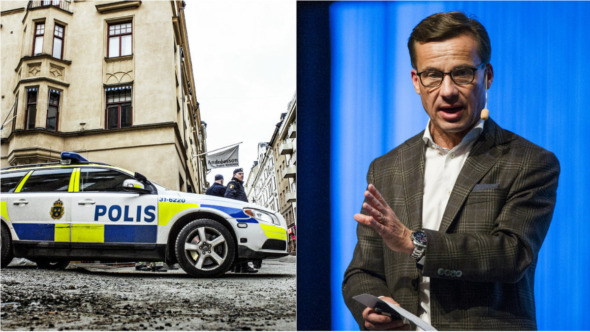 Fler poliser i utsatta områden – det föreslår nu Ulf Kristersson (m).