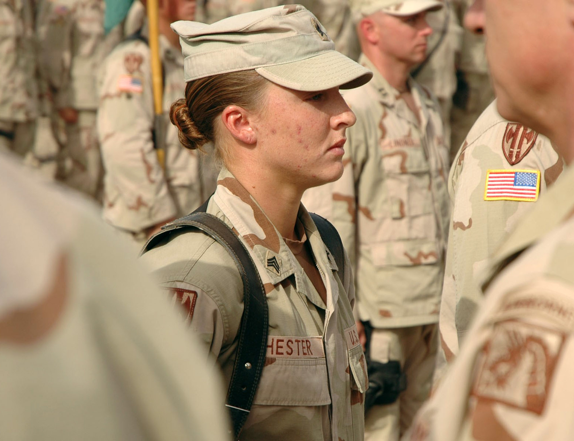 Kvinnliga soldater välkomnas inte i specialförbanden. Bilden: Sergeant Leigh Ann Hester.