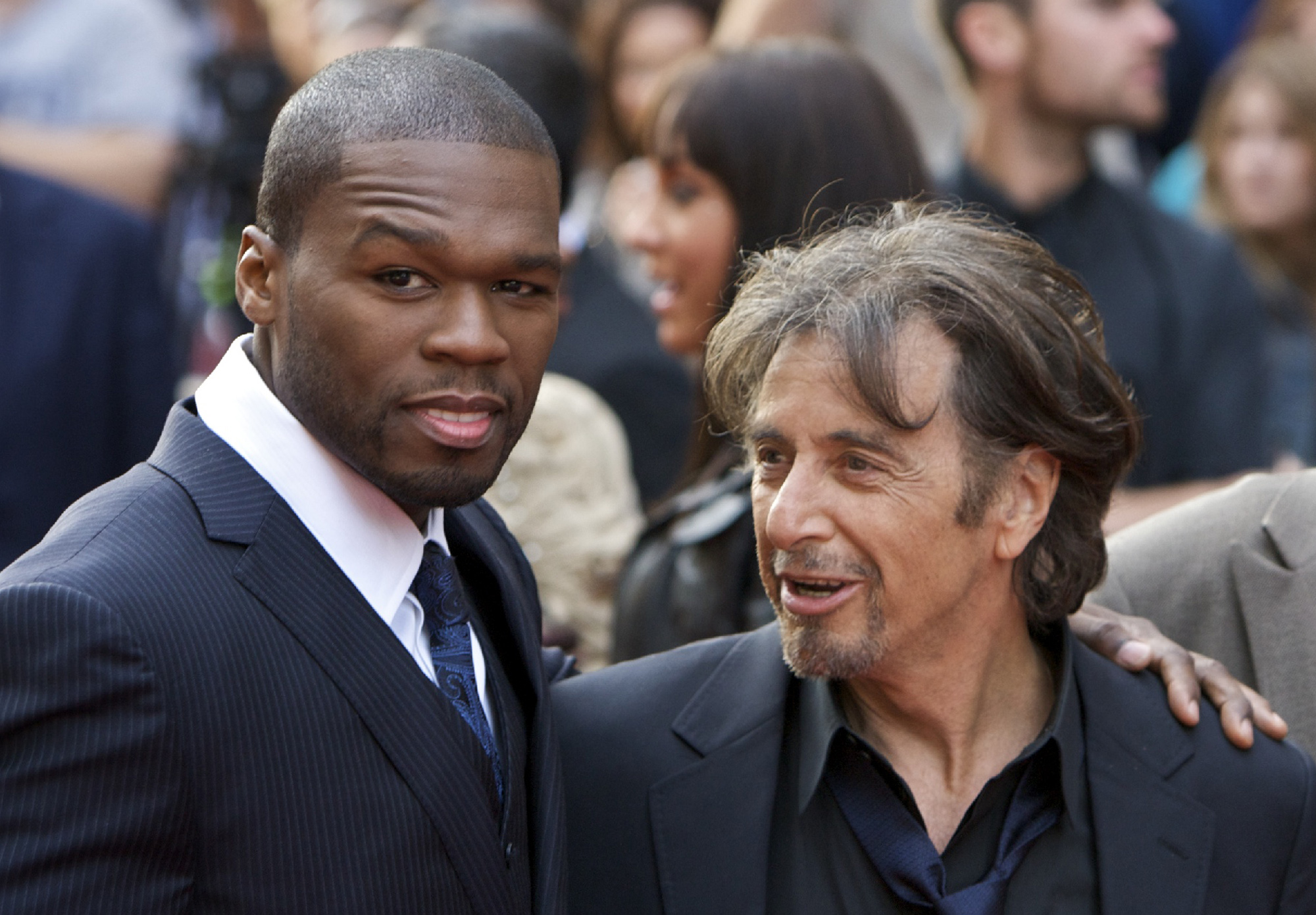 Legendariske Al Pacino tar hem den ärade fjärdeplatsen. Här ses han med Curtis "50 cent" Jackson inför premiären av Righteous Kill, där de båda medverkar. Även Pacino har hunnit dö nio gånger. #4 Legendariske Al Pacino tar hem den ärade fjärdeplatsen. Här ses han med Curtis "50 cent" Jackson inför premiären av Righteous Kill, där de båda medverkar. Även Pacino har hunnit dö nio gånger. #4
