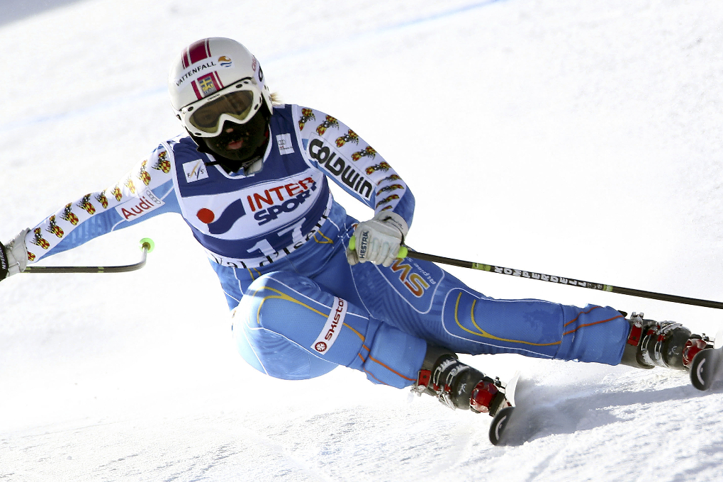 Anja Parson, Storslalom, skidor
