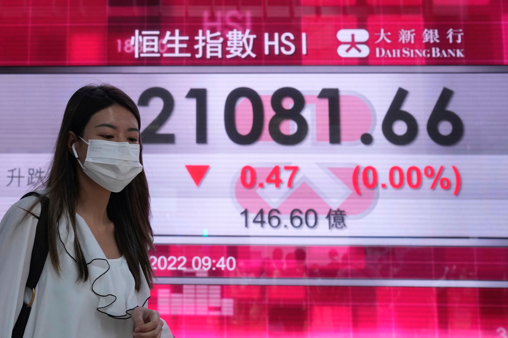 Hongkongbörsen öppnar måndagshandeln på minus. Arkivbild.