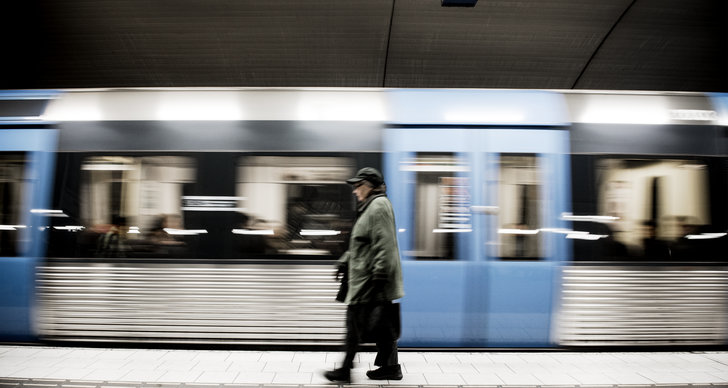 tunnelbana, Rulltrappa, Länstrafik, Dyrt, Stockholm, Europa
