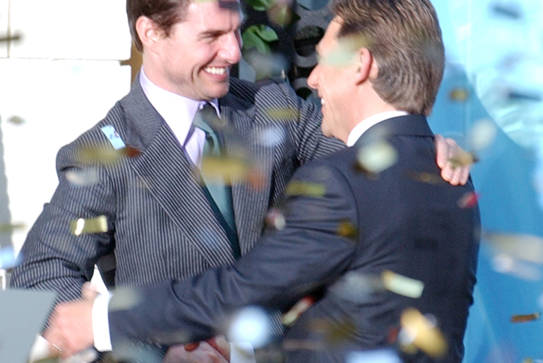 Tom Cruise är en av scientologernas mest framstående personer. Här ser vi Tom tillsammans med "Spinkige tyrannen" David Miscavige, högsta hönset inom sekten. 
