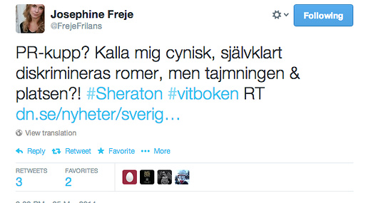Josephine Freje skriver om romer Josephine Freje skriver om romer