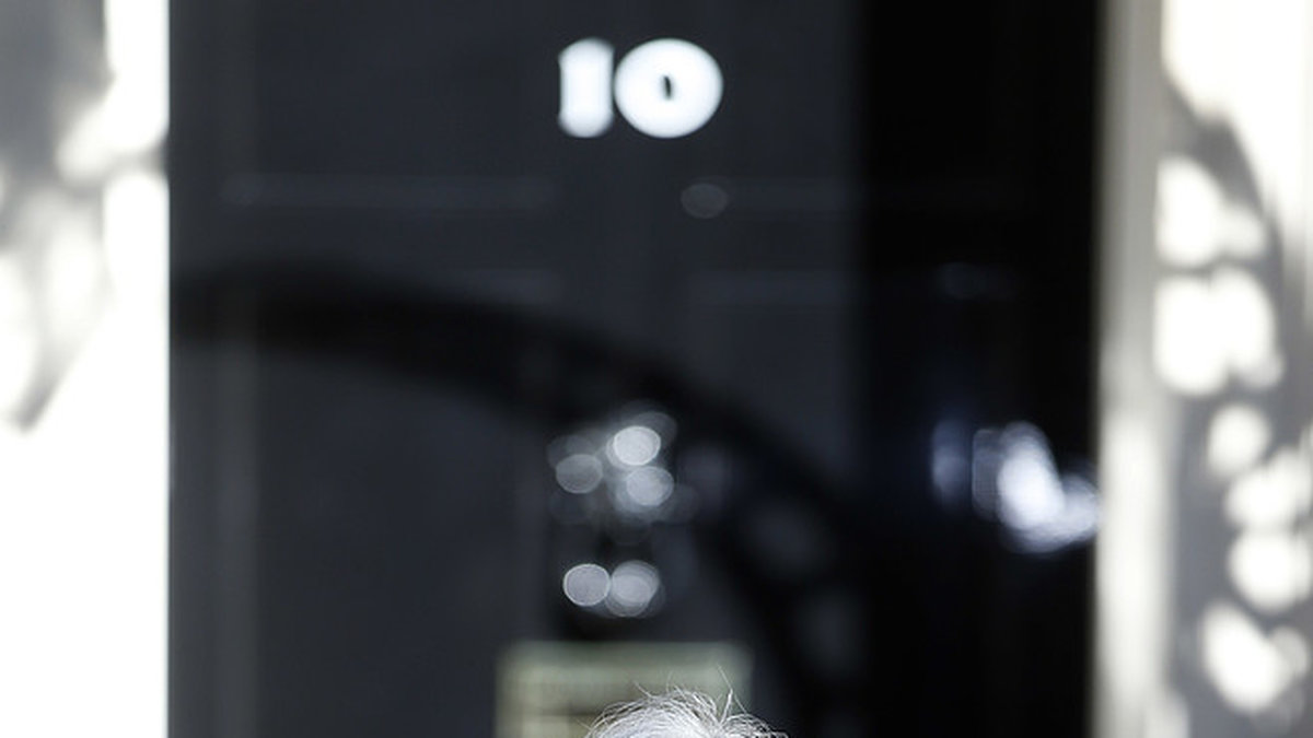 Theresa May höll en blixtinkallad pressträff på tisdagen. 