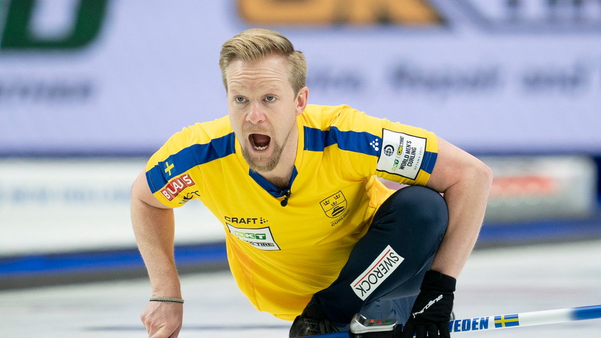 Lag Niklas Edin och Sverige är klara för slutspel i curling-VM. Arkivbild.