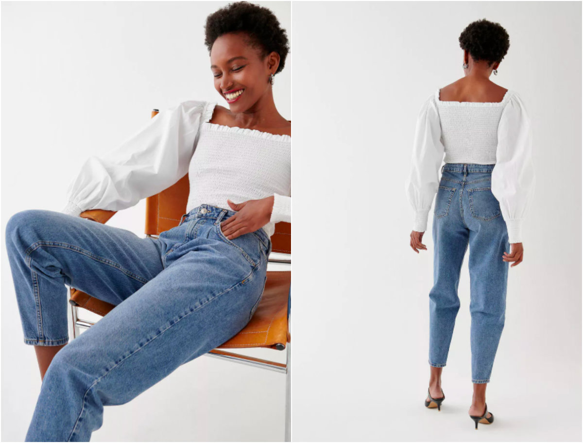 Jeans med hög midja Jeans med hög midja